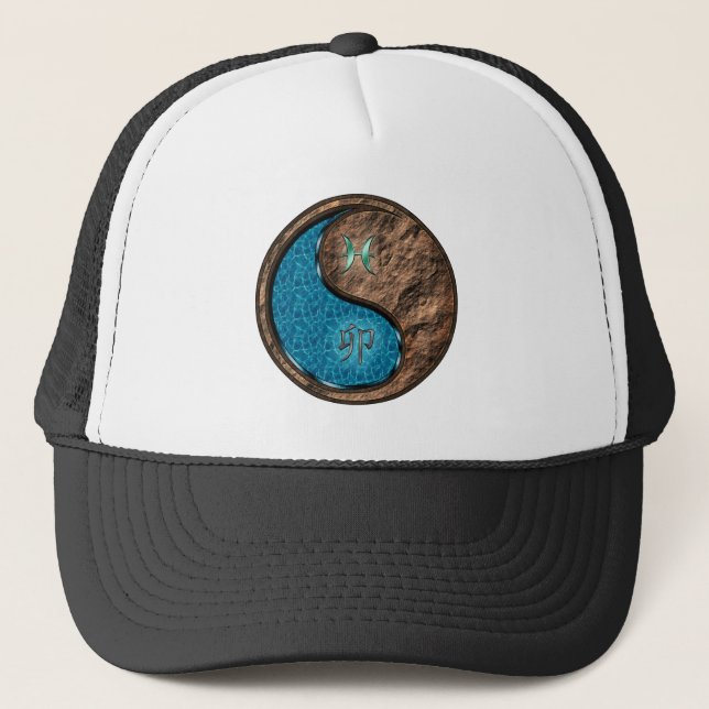 Pisces & Earth Rabbit Trucker Hat (Front)