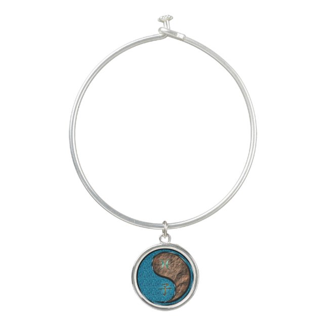 Pisces & Earth Rat Bangle Bracelet (Front)