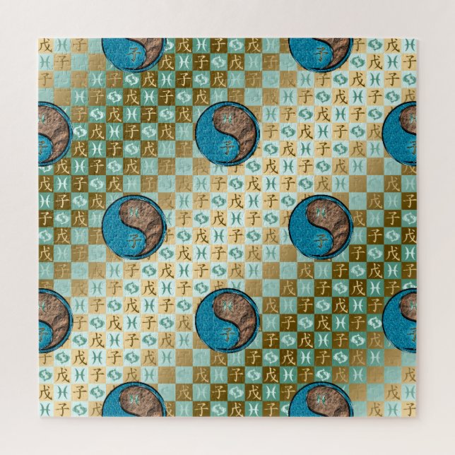 Pisces & Earth Rat Jigsaw Puzzle (Vertical)