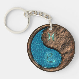 Pisces & Earth Snake Keychain