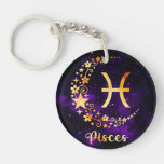 Pisces Enchantment - The Celestial Fish Keychain at Zazzle