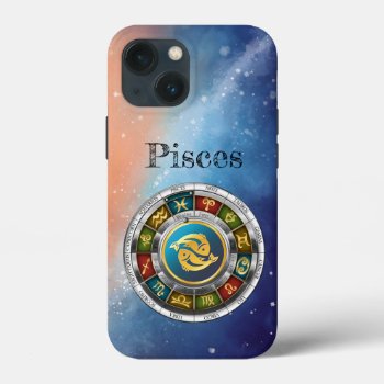 Pisces (february 19-march 20). Zodiac Signs. Iphone 13 Mini Case by VintageStyleStudio at Zazzle