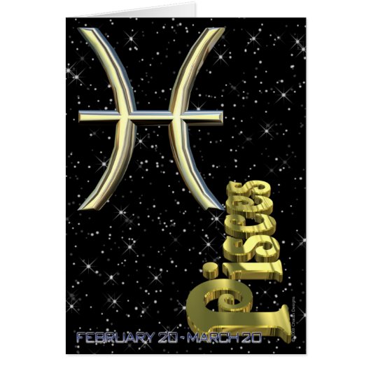 Pisces - February 20 to March 20 Cards (Front)