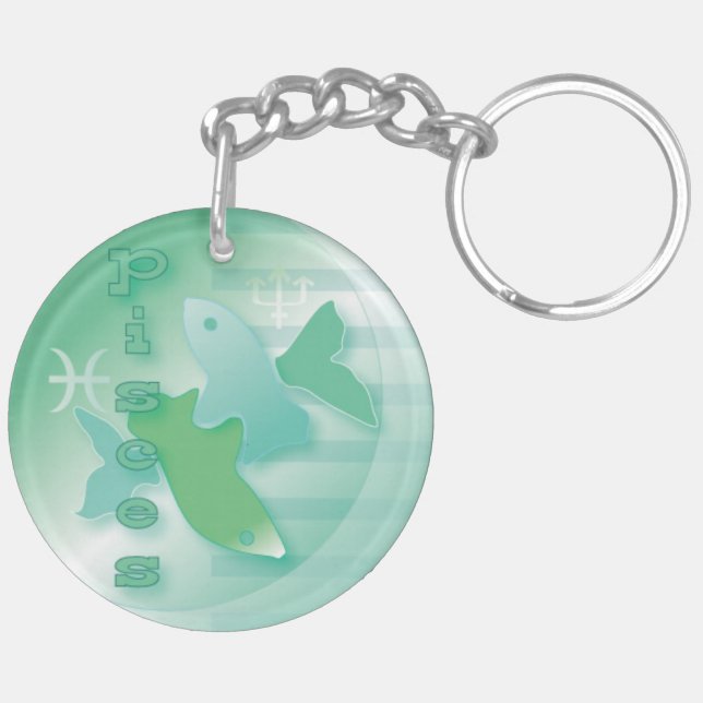 Pisces-Febuary 20 to March 20 Keychain (Back Right)
