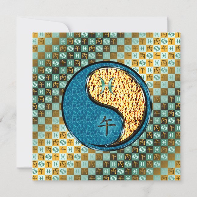 Pisces & Fire Horse Card (Front)