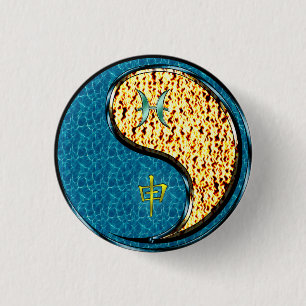Pisces & Fire Monkey Button