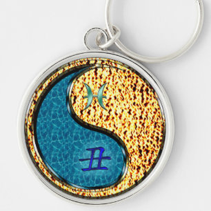 Pisces & Fire Ox Keychain