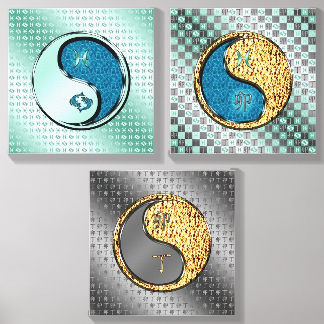 Pisces & Fire Rabbit Photo Tile (Front Set)