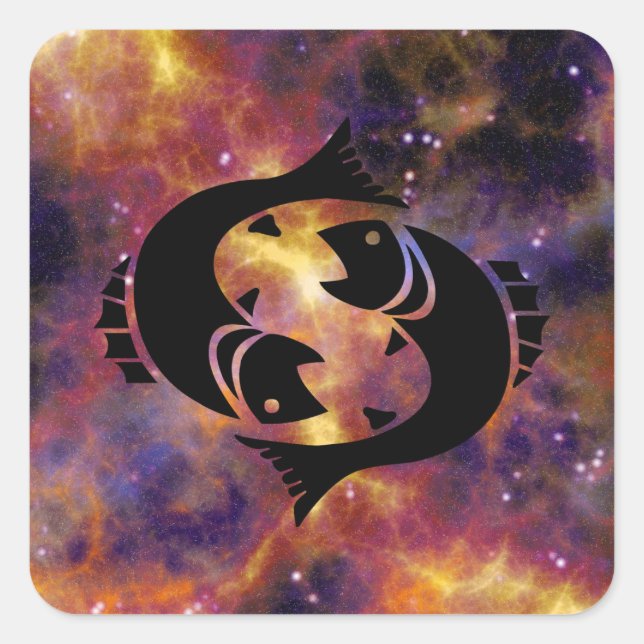 pisces fish stickers (Front)