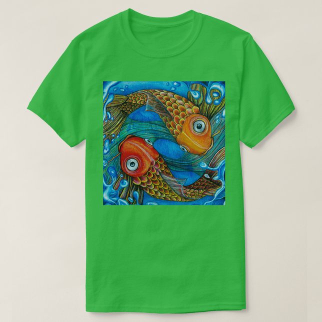 Pisces Fish T-Shirt (Design Front)