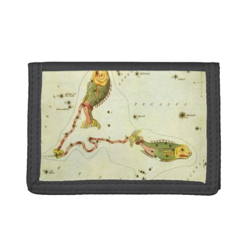 Pisces Fish Vintage Constellation Uranias Mirror Tri_fold Wallet
