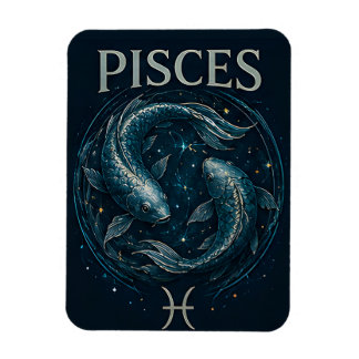Pisces Fish Zodiac Celestial Astrology Symbol Magnet