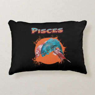 Pisces Fish Zodiac Horoscope Water Astrology Sign Accent Pillow