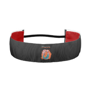 Pisces Fish Zodiac Horoscope Water Astrology Sign  Athletic Headband