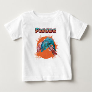 Pisces Fish Zodiac Horoscope Water Astrology Sign Baby T-Shirt