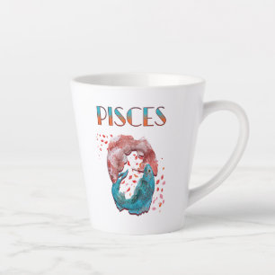 Pisces Fish Zodiac Horoscope Water Astrology Sign Latte Mug