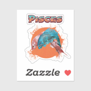 Pisces Fish Zodiac Horoscope Water Astrology Sign Sticker