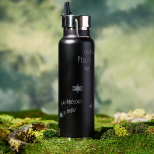 Pisces Fun Inspiring Daily Use Sports Custom Gift Water Bottle