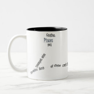 Pisces Fun & Inspiring Design for Daily Use & Gift Two-Tone Coffee Mug