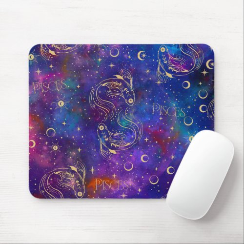 Pisces Galaxy Mouse Pad