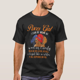Pisces Girl Zodiac Sign Astrology Horoscope Birth T-Shirt