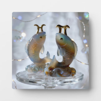 Pisces Glass Sculptures Plaque