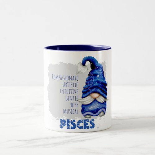 Pisces Gnome Two_Tone Coffee Mug