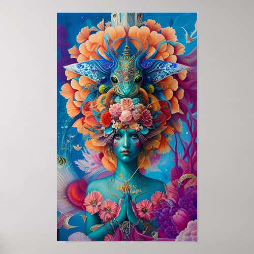Pisces Goddess Poster