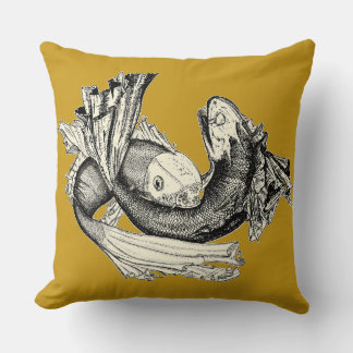 Pisces Goldenrod Pillow