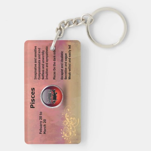 Pisces Gradient 2 keychain