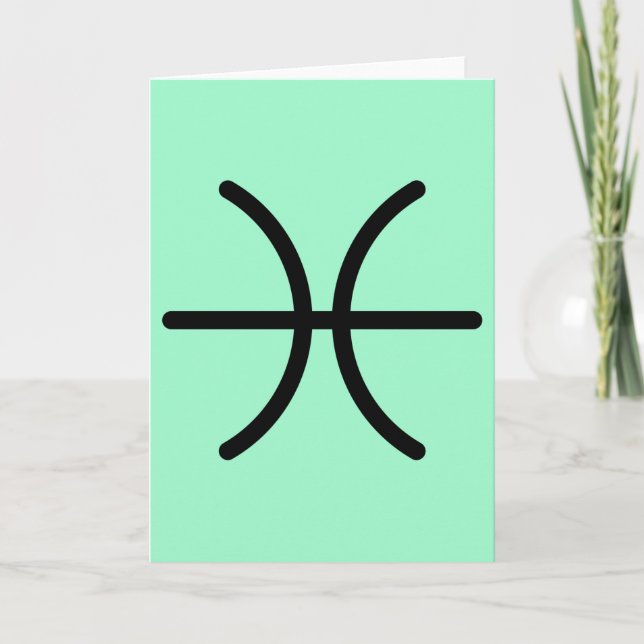 Pisces Greeting Card (Front)