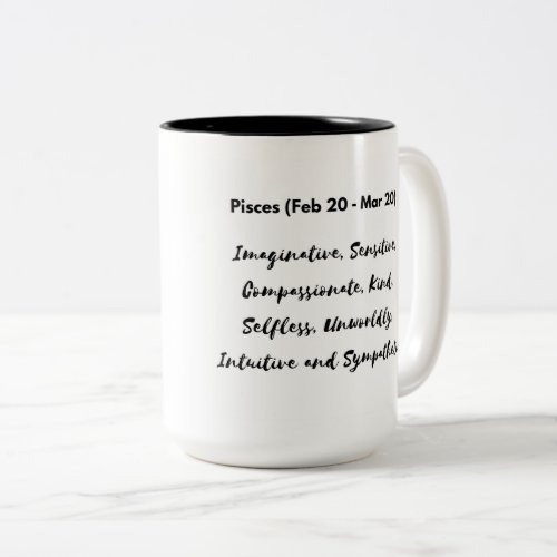 Pisces Happy birthday Gifts Two_Tone Coffee Mug