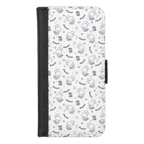 Pisces Harmony Bunny Mermaids Pattern iPhone 87 Wallet Case