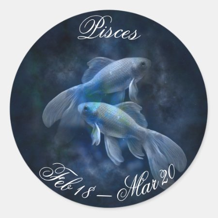 Pisces Horoscope Zodiac Astrological Sign Sticker