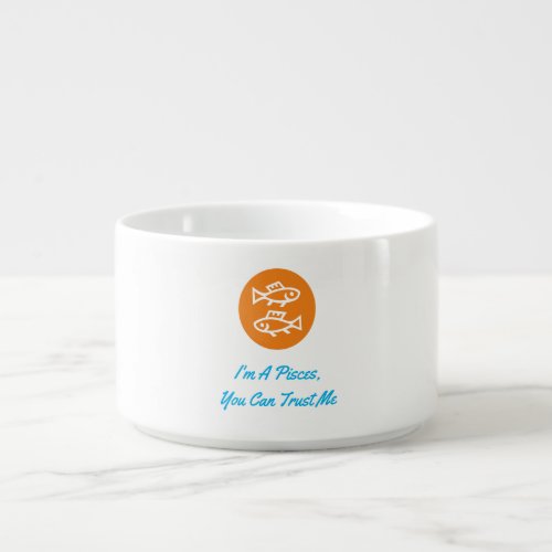 Pisces Horoscope Zodiac Sign Modern Minimalist Bowl