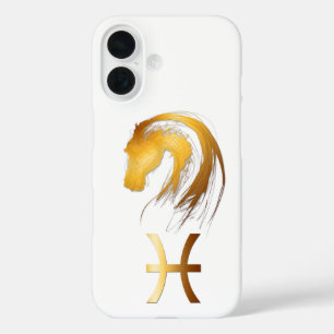 Pisces Horse Chinese Western Astrology iPC iPhone 16 Case