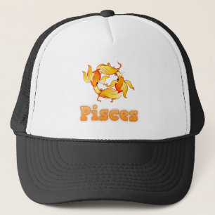 Pisces illustration trucker hat