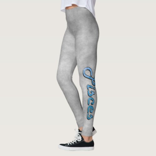 Pisces in Aquamarine Leggings