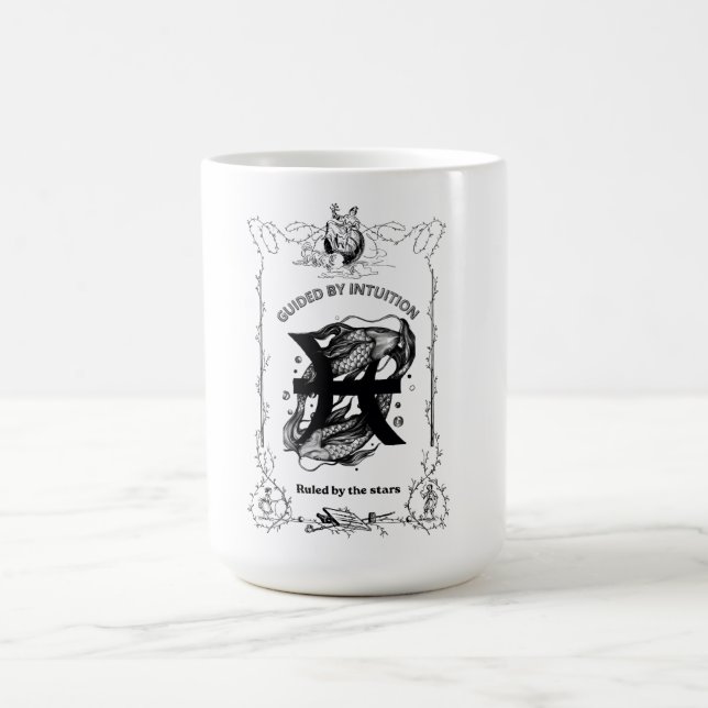Pisces Intuition Celestial Design Coffee Mug (Center)