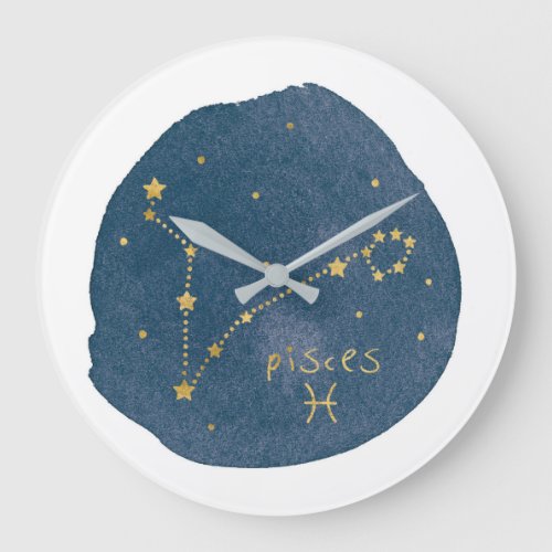 Pisces Large Clock