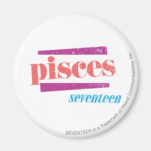 Pisces LtPink Magnet (Front)