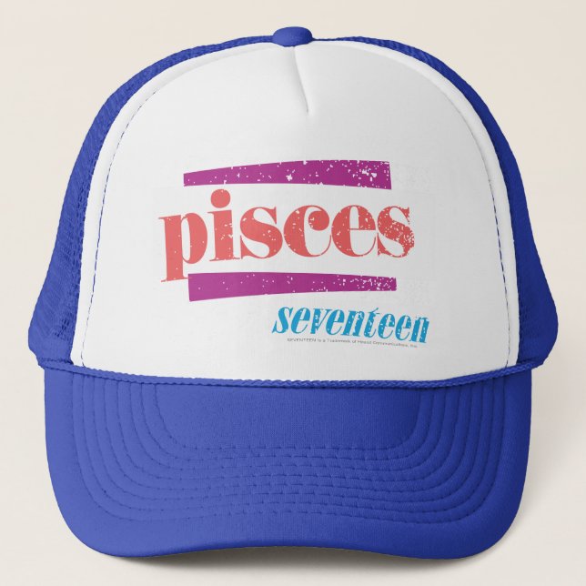 Pisces LtPink Trucker Hat (Front)