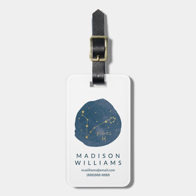 Pisces Luggage Tag (Front Vertical)