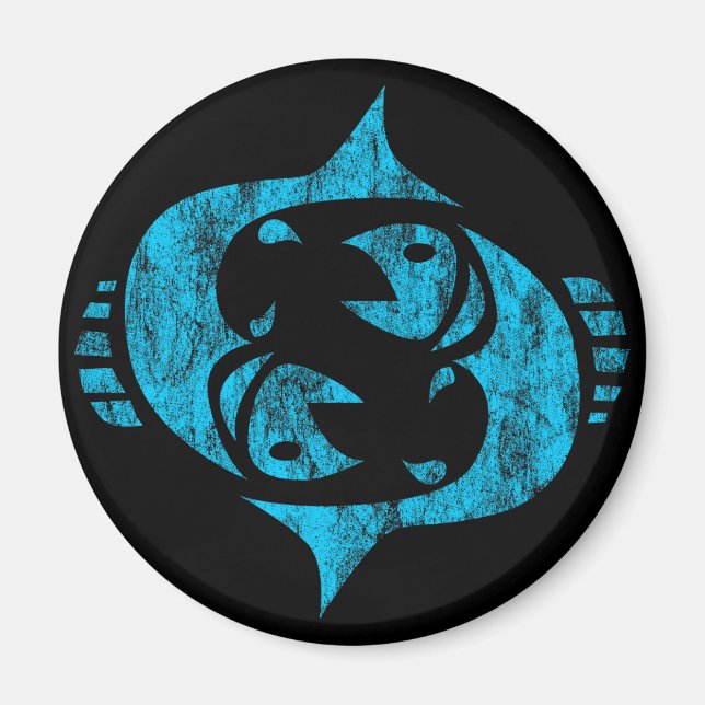 pisces magnet (Front)