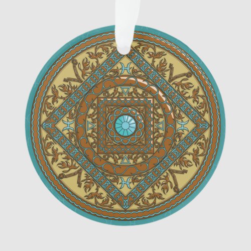 Pisces Mandala Acrylic Ornament