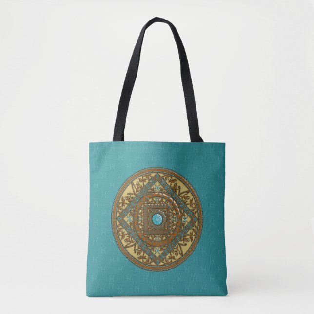 Pisces Mandala All-Over-Print Bag (Front)