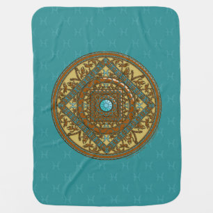 Pisces Mandala Baby Blanket