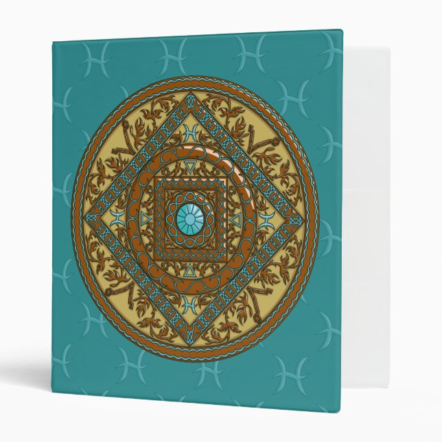 Pisces Mandala Binder (Front/Inside)