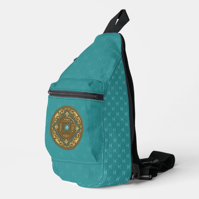 Pisces Mandala Sling Bag (Right Corner)