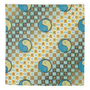 Pisces & Metal Horse Duvet Cover